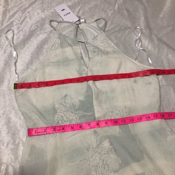 🆕 RVCA Women's Bay Halter Dress in Cloud Blue - Picture 7 of 8